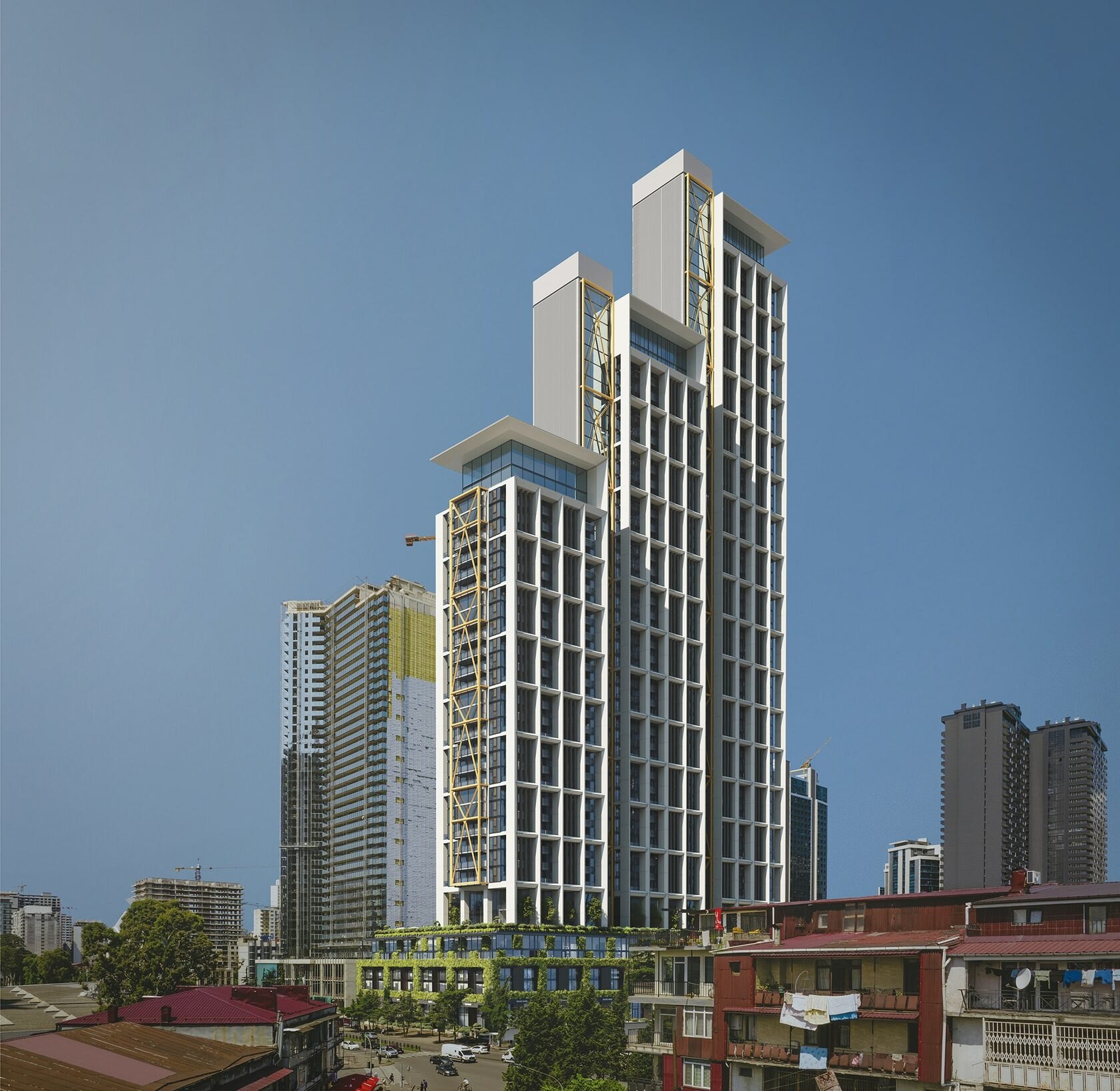NEXT Address: The residential towers · Architectural rendering