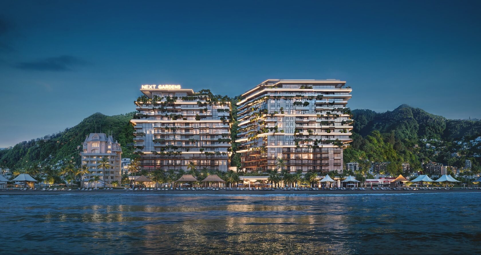 NEXT Gardens architectural rendering, not a live camera image