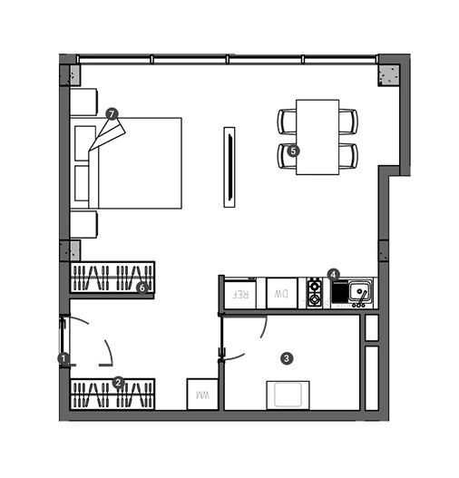 NEXT Amani: Studio residence floor plan