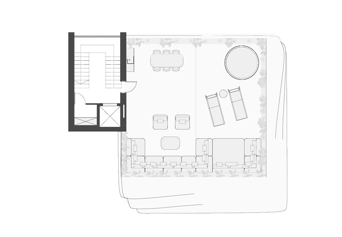 Villa Perla by NEXT: Rooftop floor plan
