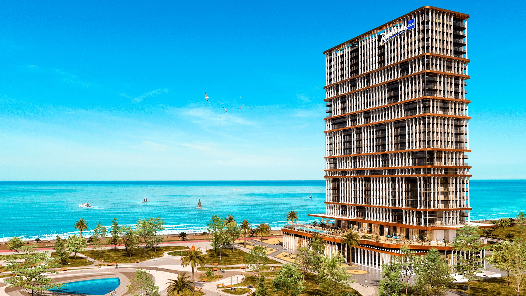 Radisson Blu Residences · Architectural rendering