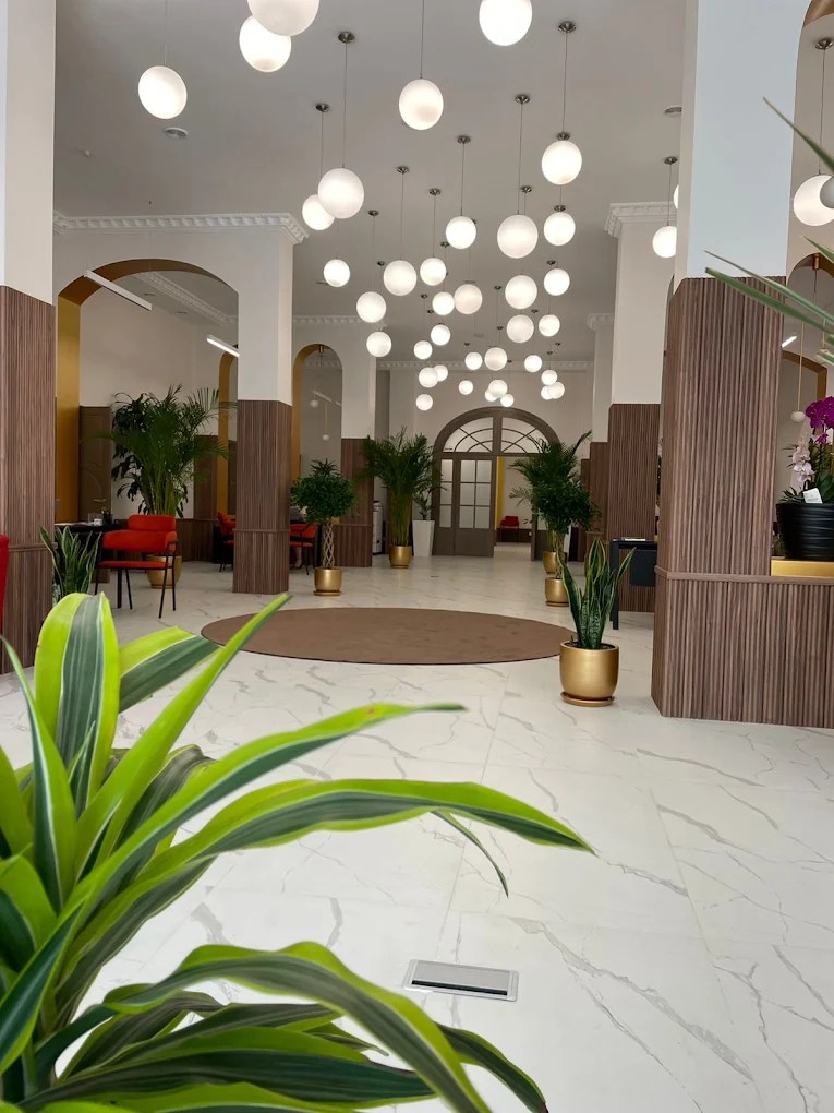 Reception inside NEXT’s Kostava Street sales office